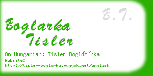 boglarka tisler business card